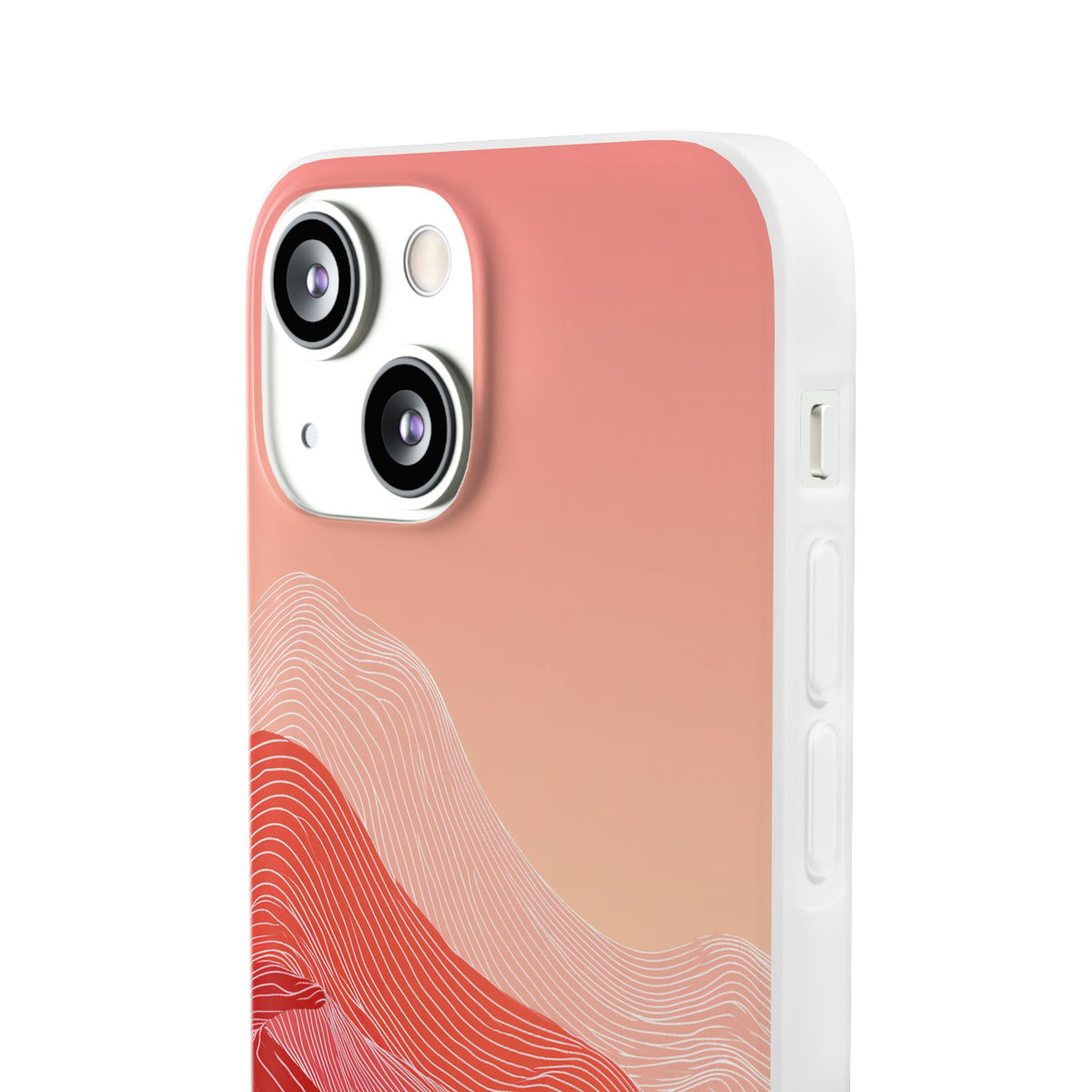 Coral Ridge Contours · Lite Phone Case for iPhone ·  Red
