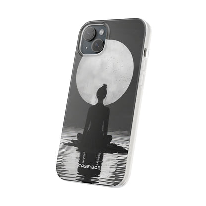 Silhouette Moonlight iPhone 15 Plus Cover - Blød