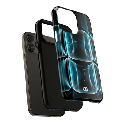 Translucent Cyber Grid · Tough 2.0 Magnetic Phone Case for iPhone · Teal