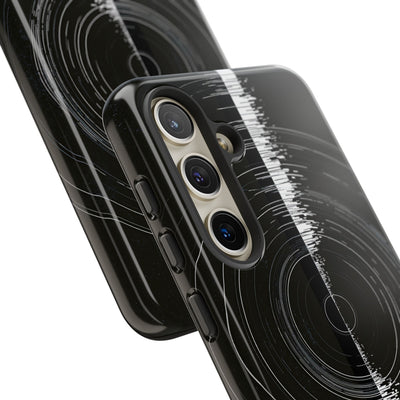 Black Tough Phone Case for Samsung - Obsidian Orbital Signal