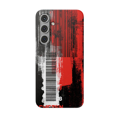 Distorted Barcode · Lite Phone Case for Samsung · Black