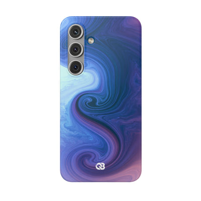 Azure Fluid Swirl · Lite Phone Case for Samsung · Blue