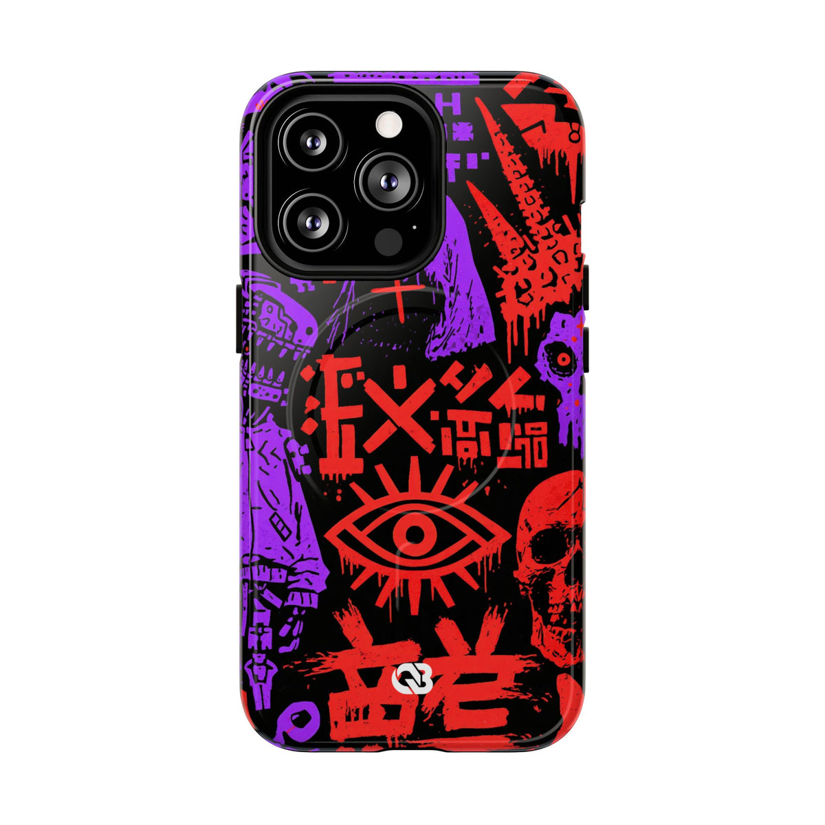 Underground Cyber Glyphs · Tough 2.0 Magnetic Phone Case for iPhone · Black