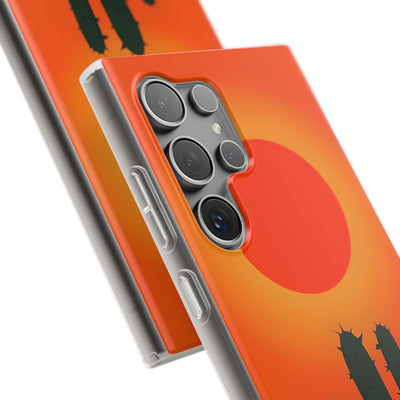 Scorched Saguaro Sunset · Soft Phone Case for Samsung