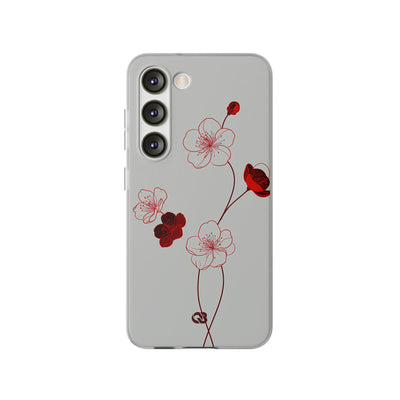 Red Lite Phone Case for Samsung - Kyoto Ember Bloom