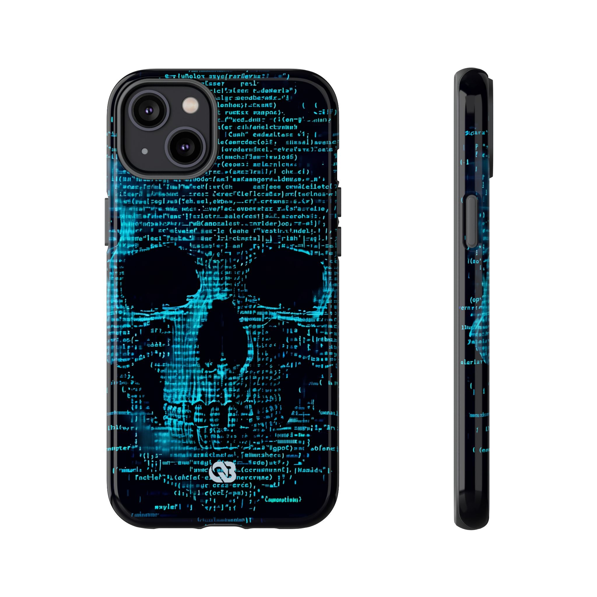 Cyan Glitch Skull · Tough