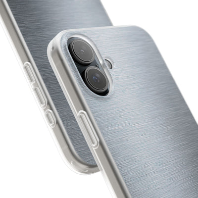 Silver Lite Phone Case for iPhone - Satin Chrome Grain