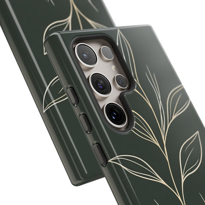 Green Tough Phone Case for Samsung - Deep Moss Willow