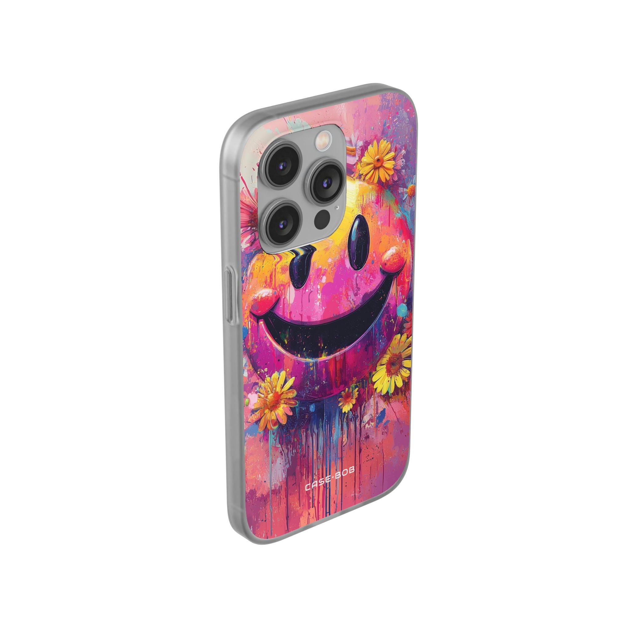 Smiley Bloom iPhone 14 Pro Case - Soft
