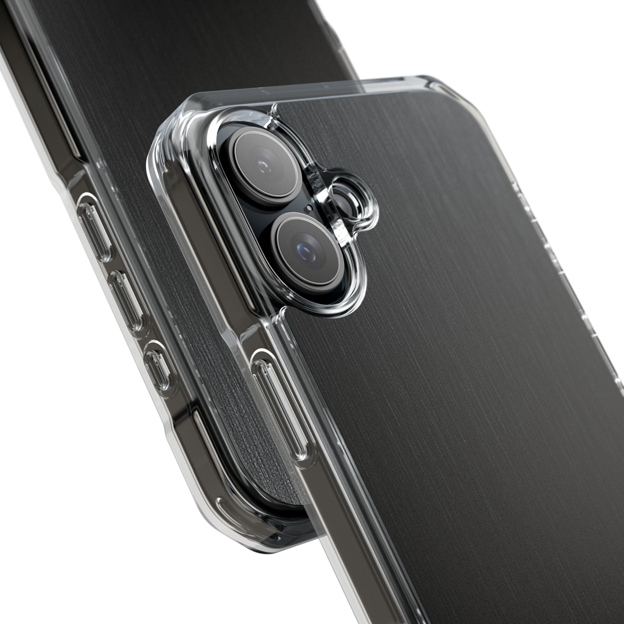 Black Impact MagSafe Phone Case for iPhone - Brushed Obsidian Slate