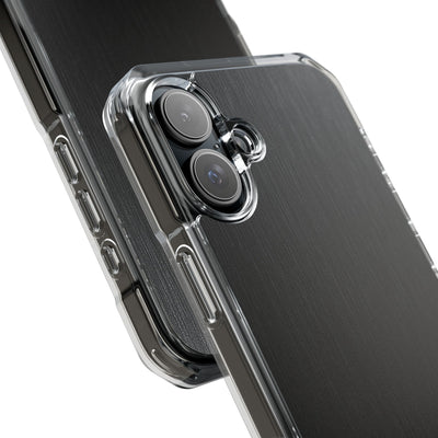 Black Impact MagSafe Phone Case for iPhone - Brushed Obsidian Slate