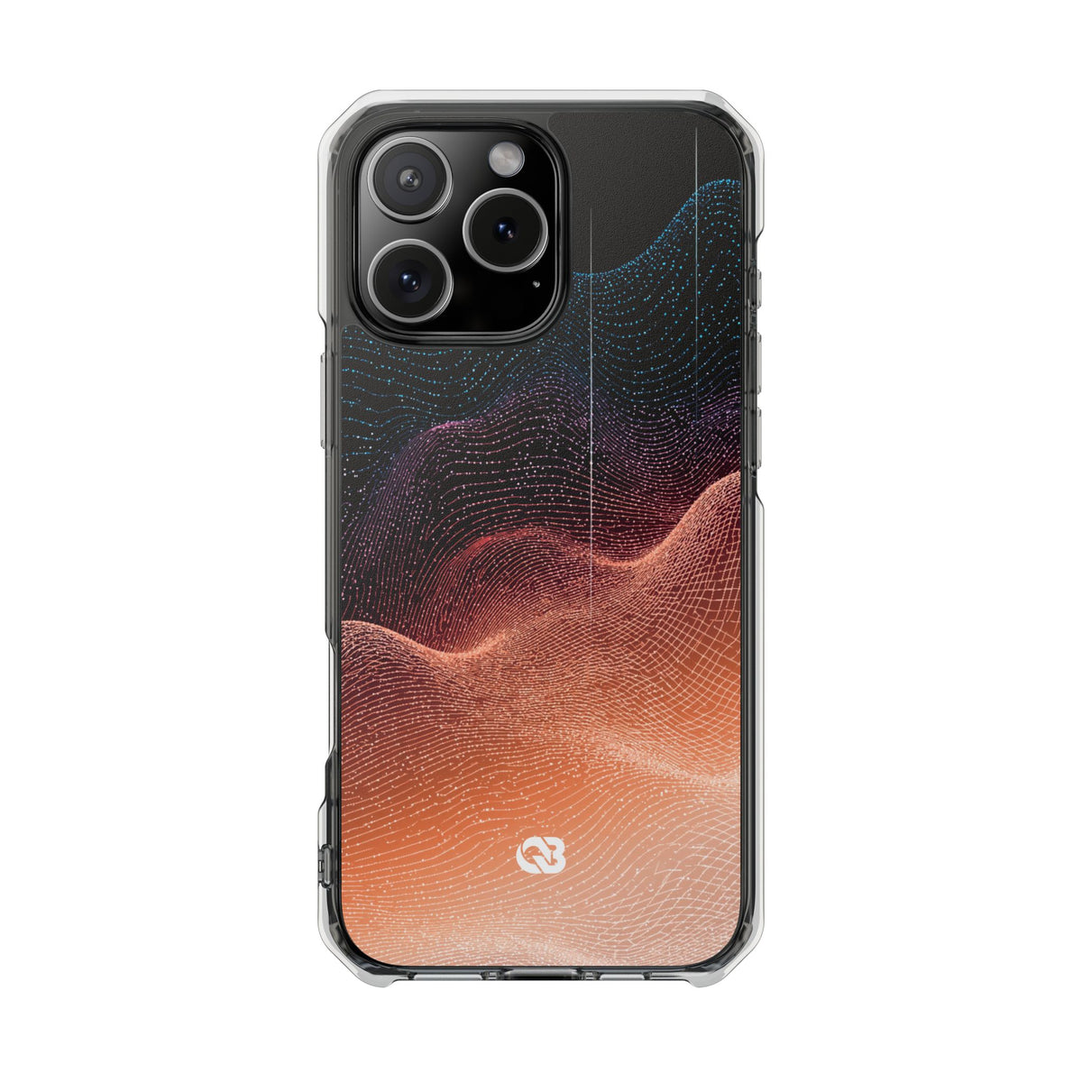 Spectral Elevation · Clear Impact Magnetic Phone Case for iPhone · Orange