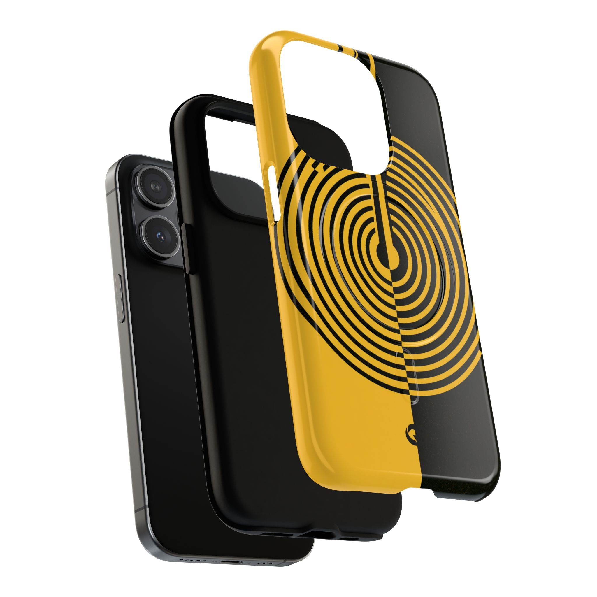 Yellow Tough 2.0 Magsafe Phone Case for iPhone - Voltage Sector Pulse