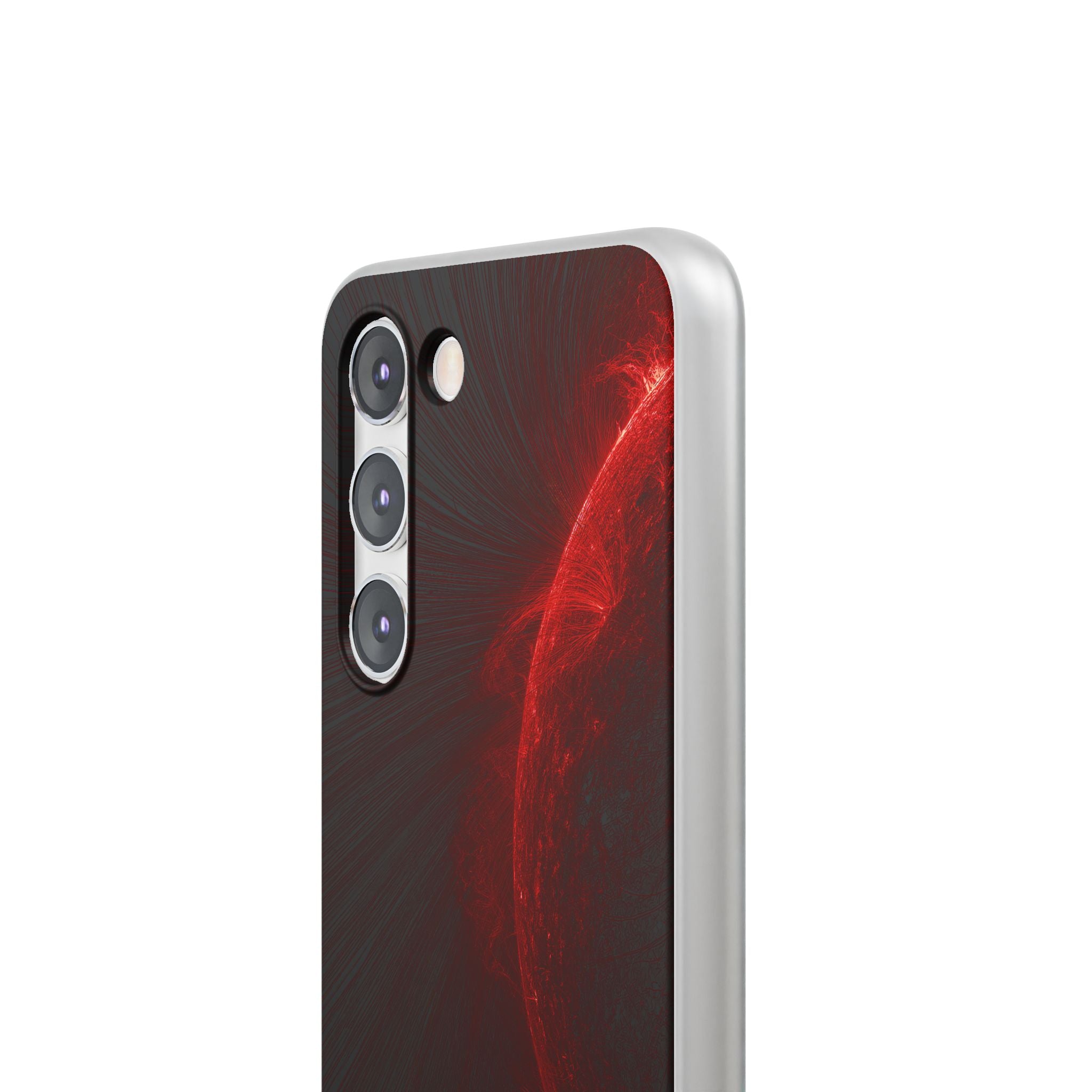 Red Lite Phone Case for Samsung - Solar Crimson Flare