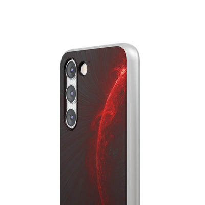 Red Lite Phone Case for Samsung - Solar Crimson Flare