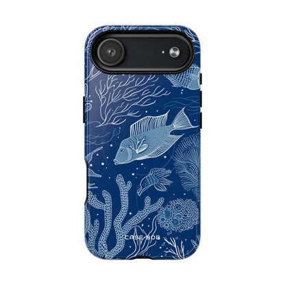 Navy Scale Reef iPhone 17 Air Case - Tough+ - CASE•BOB
