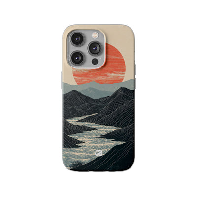 Crimson Ridge Horizon · Lite Phone Case for iPhone ·  Black