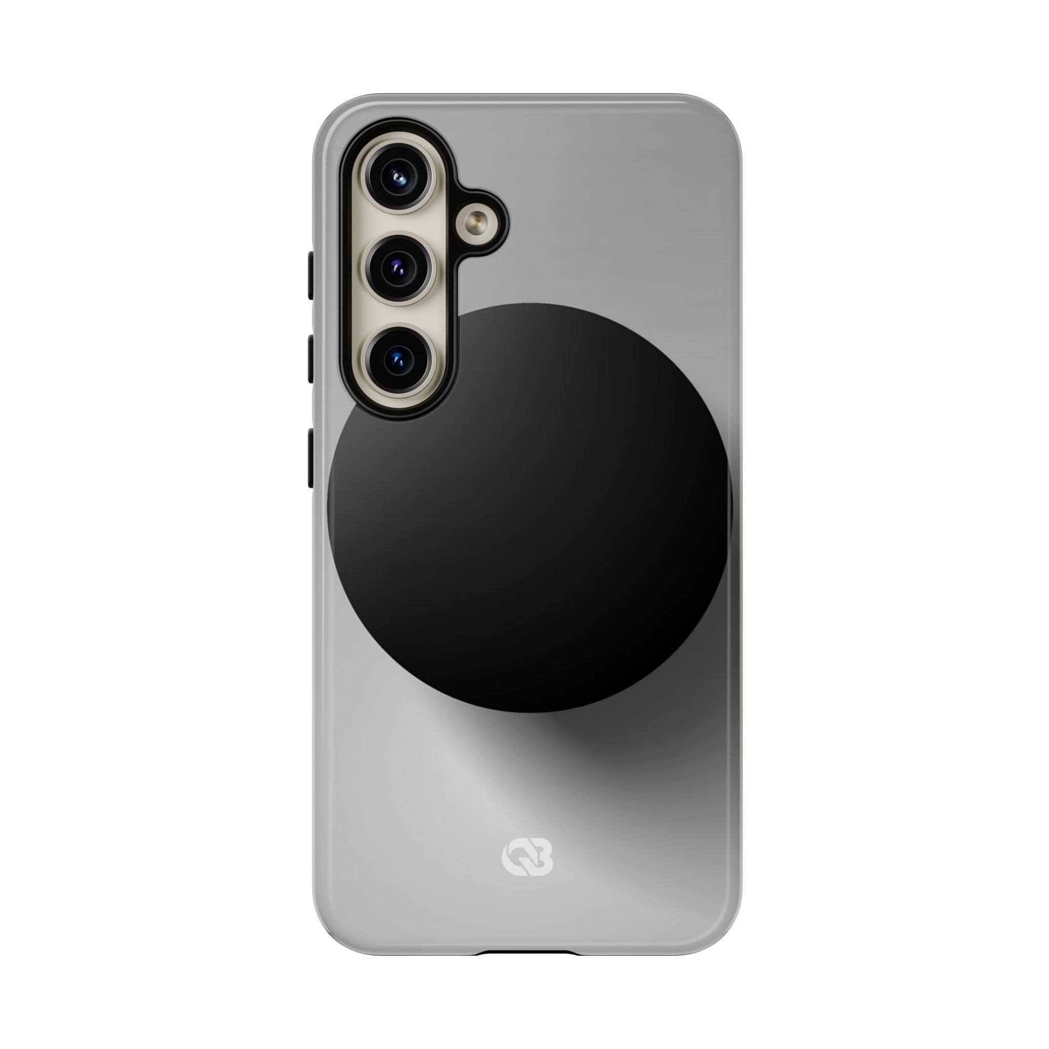 Grey Tough Phone Case for Samsung - Matte Onyx Sphere