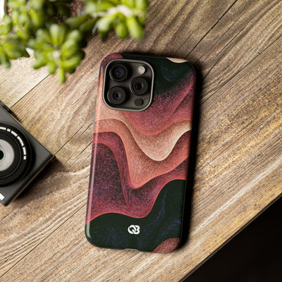 Rose Contour Waves · Tough Phone Case for iPhone · Pink
