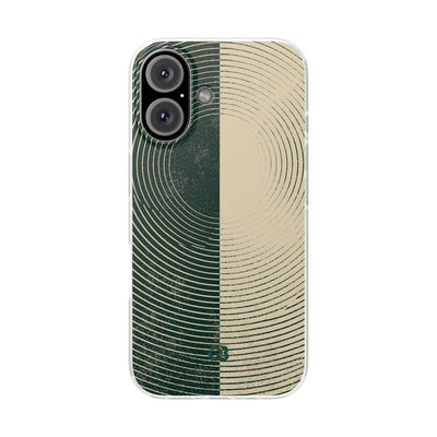 Green Lite Phone Case for iPhone - Evergreen Split Grain
