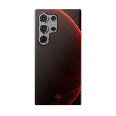 Red Lite Phone Case for Samsung - Crimson Flare Flux