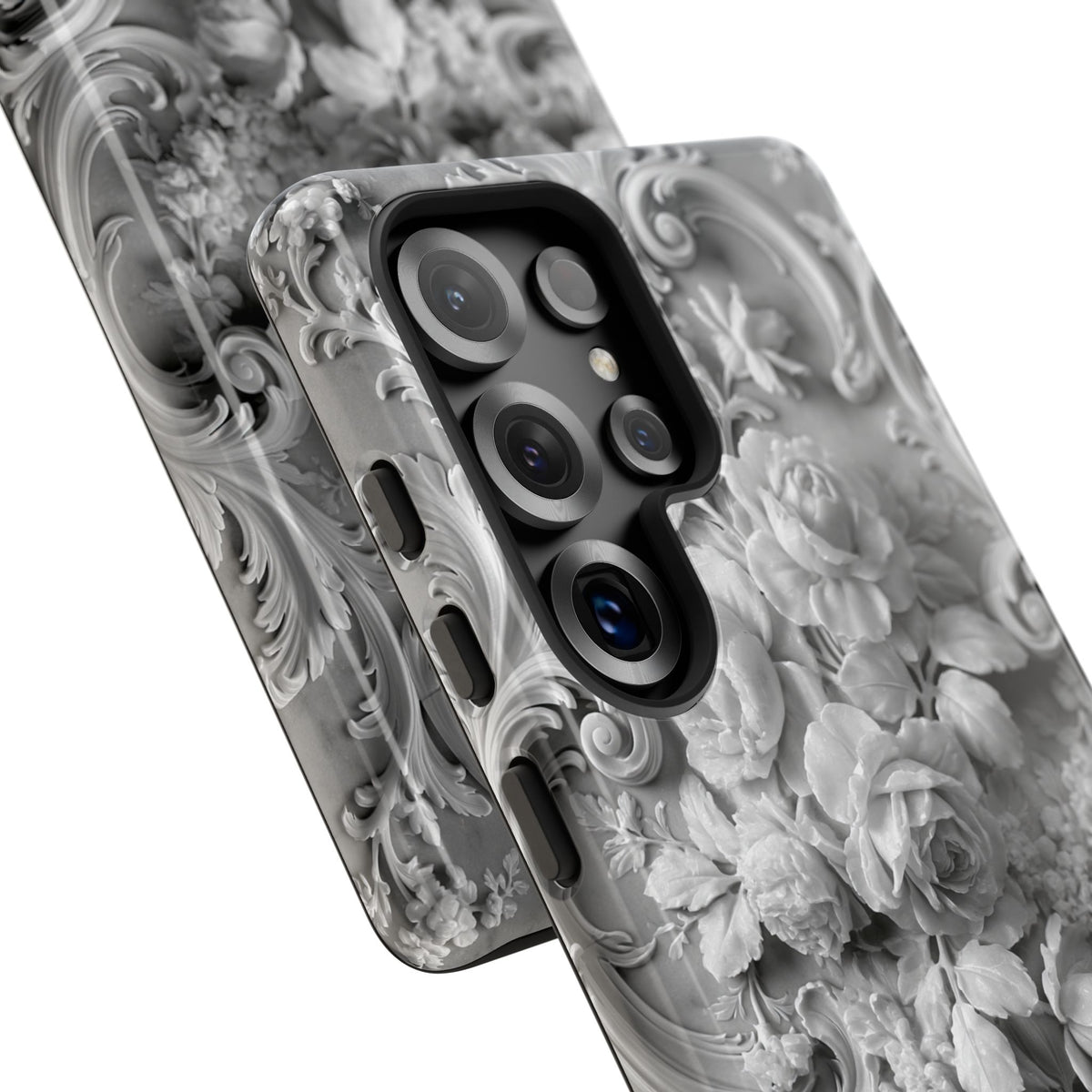 Rococo Marble Rose · Tough Phone Case for Samsung · White