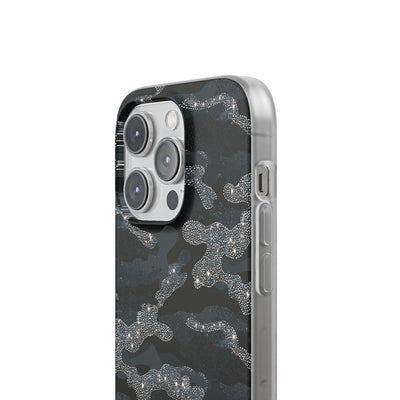 Glitter Shadow Camo · Lite Phone Case for iPhone ·  Black
