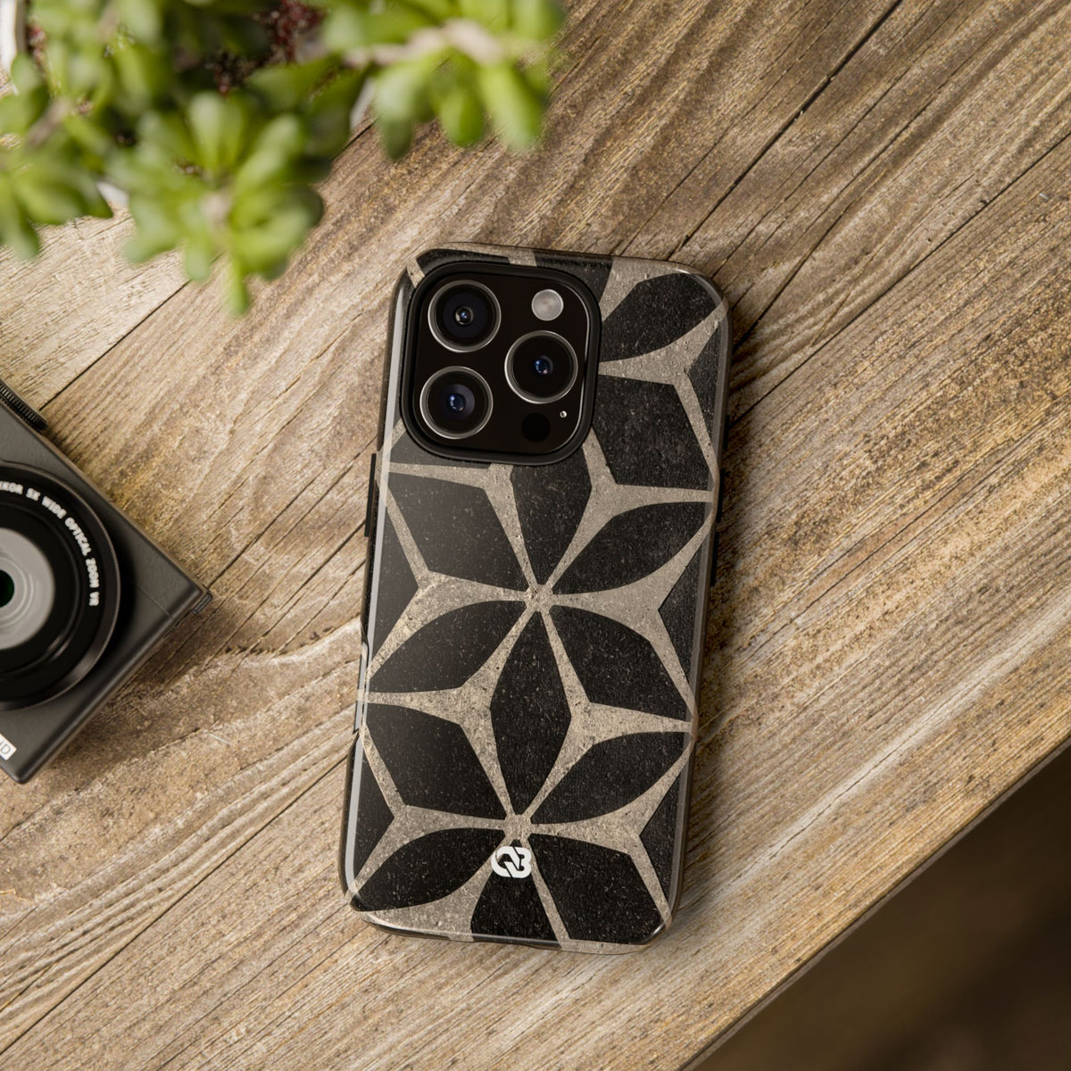 Concrete Mosaic Star · Tough Phone Case for iPhone · Black