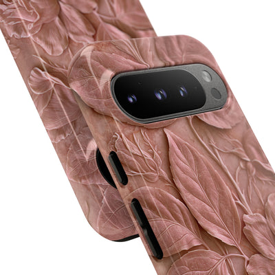 Blush Rose Relief · Tough Phone Case for Pixel ·  Pink