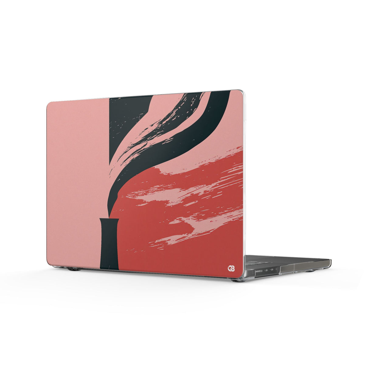 Crimson Horizon · Clear Hard Case for MacBook · Red