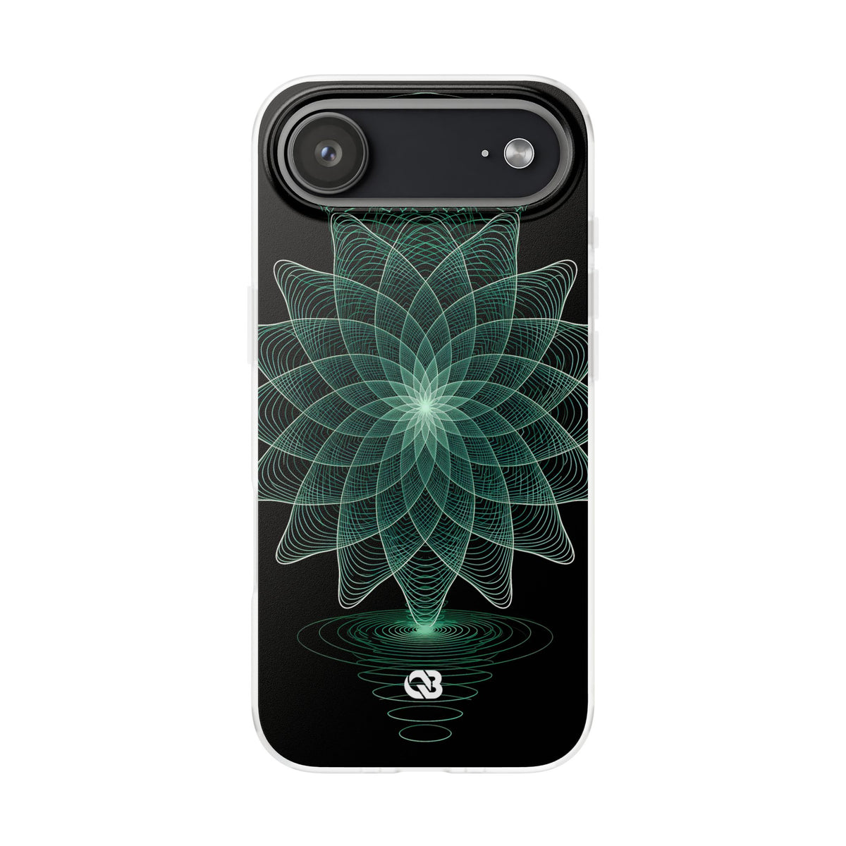 Verdant Harmonic Bloom · Lite Phone Case for iPhone ·  Black