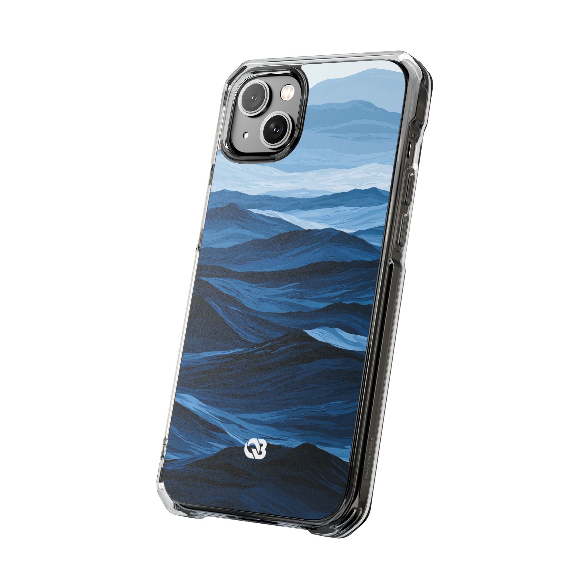 Blue Impact MagSafe Phone Case for iPhone - Cobalt Ridge Tides