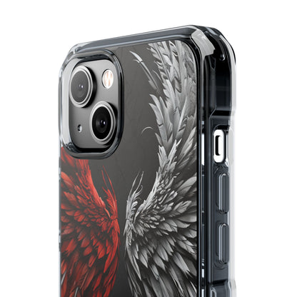 Crimson White Wings iPhone 14 Case - Impact