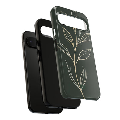 Green Tough Phone Case for Google Pixel - Deep Moss Willow