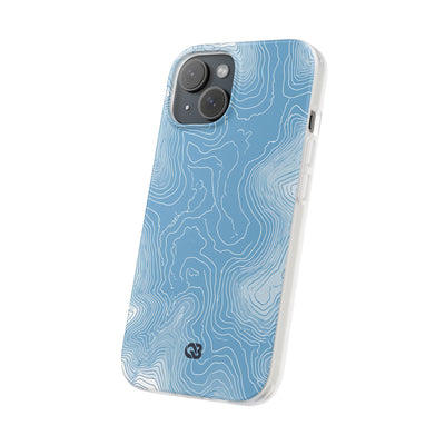 Blue Lite Phone Case for iPhone - Glacial Ridge Topo