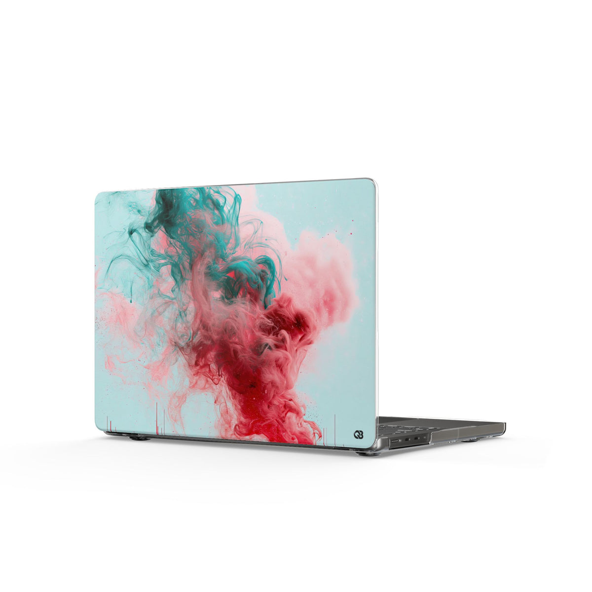 Sonic Bloom · Clear Hard Case for MacBook · Red