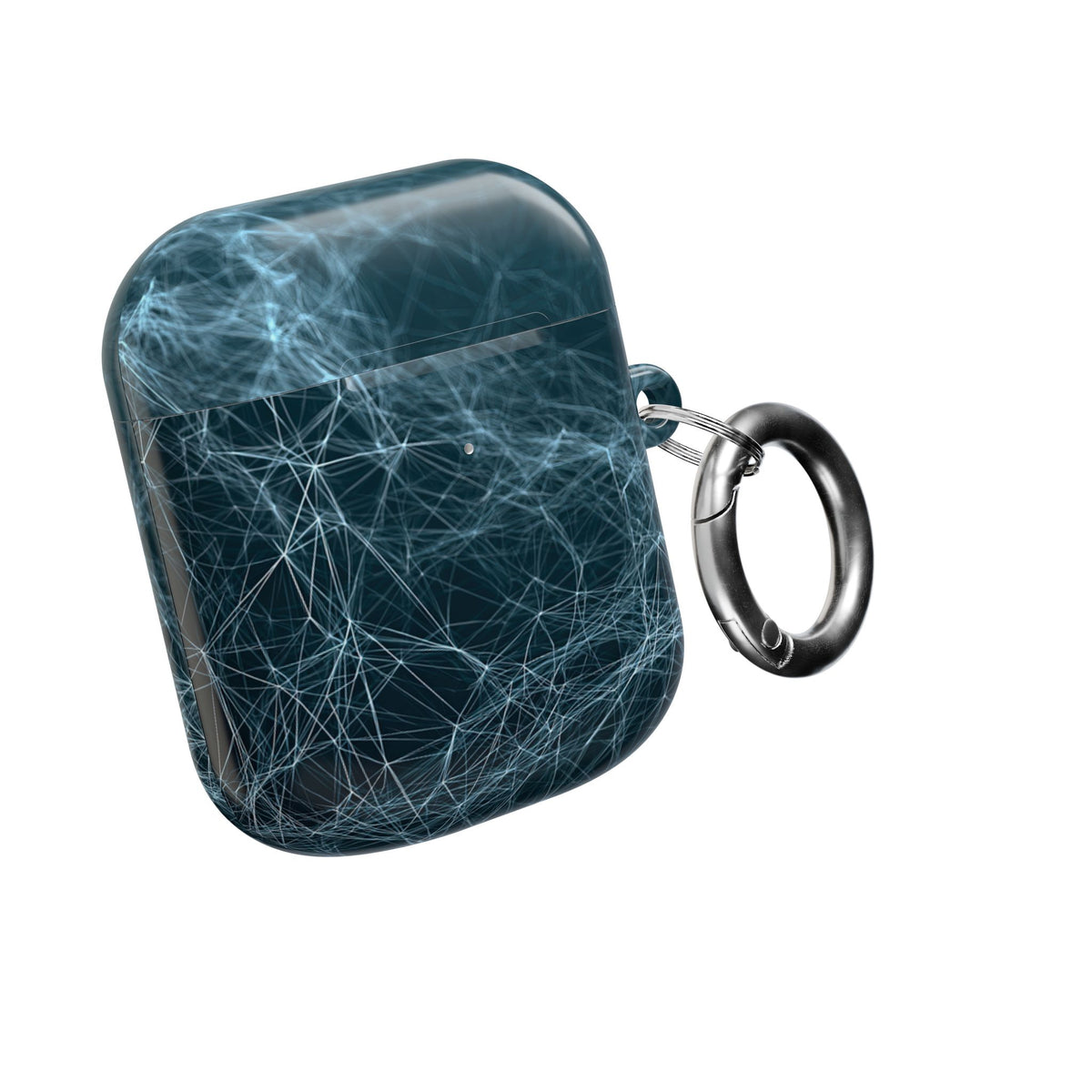Cyan Lattice Grid · Hard Case for AirPods & AirPods Pro · Teal