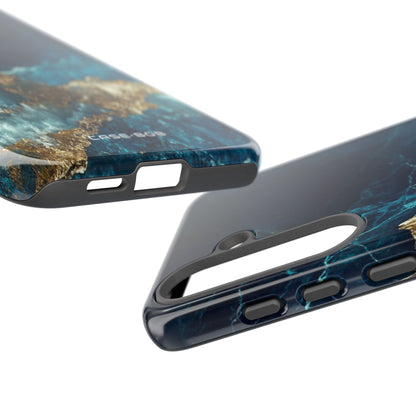 Jagged Gold Split Samsung S25 Plus Case - Tough