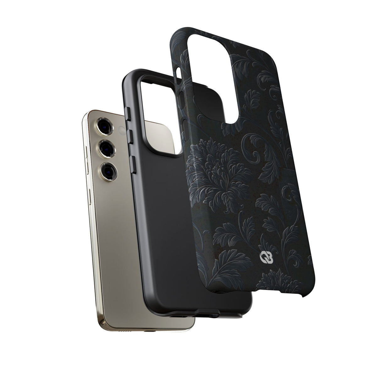 Obsidian Damask · Tough Phone Case for Samsung · Black