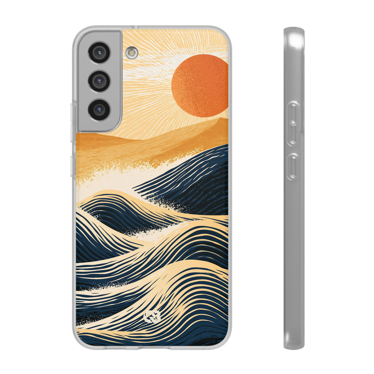 Golden Horizon Waves · Lite Phone Case for Samsung · Blue