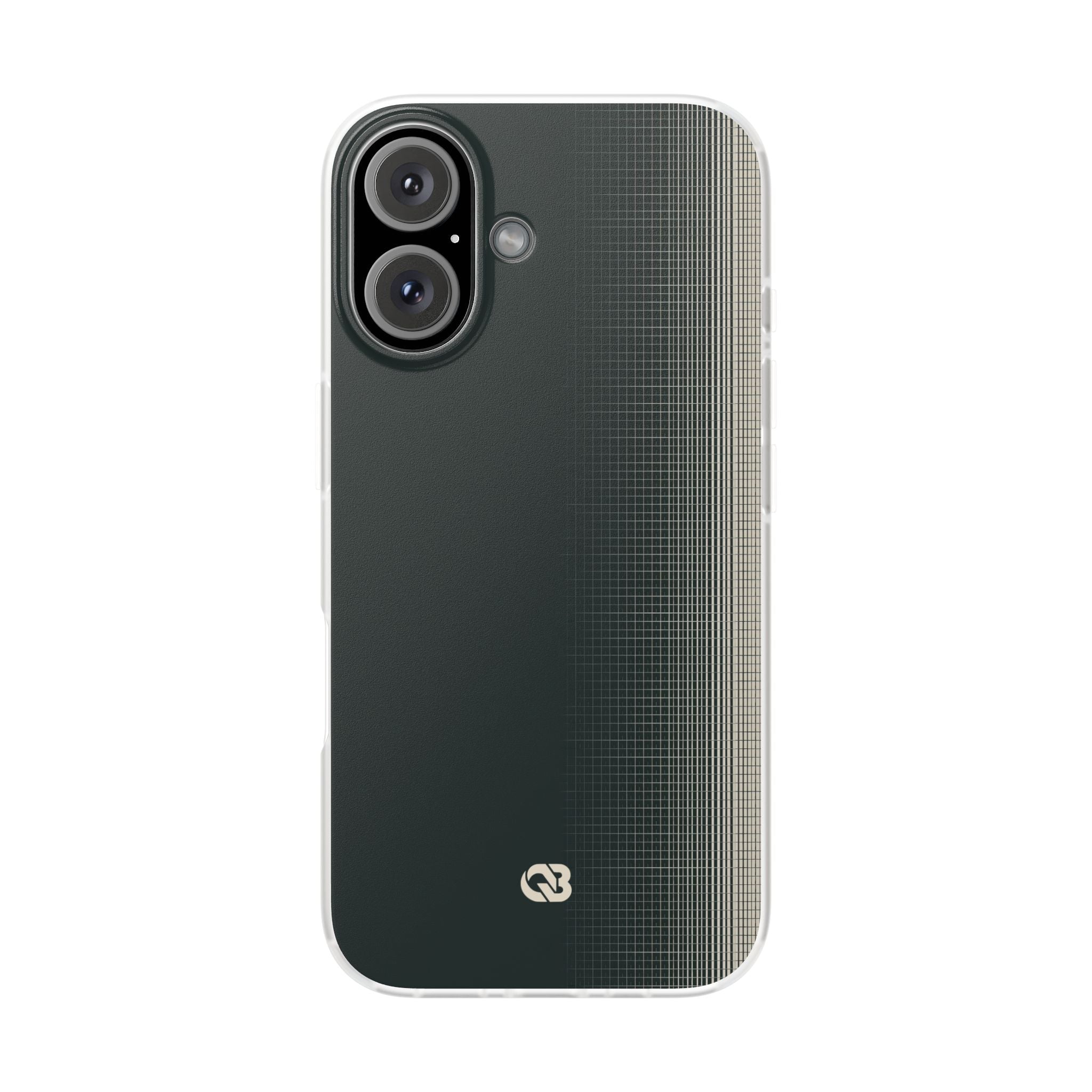 Grey Lite Phone Case for iPhone - Charcoal Tech Grid