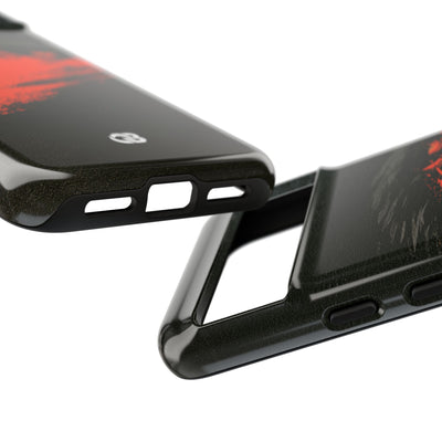 Crimson Raptor Noir · Tough Phone Case for Pixel ·  Black