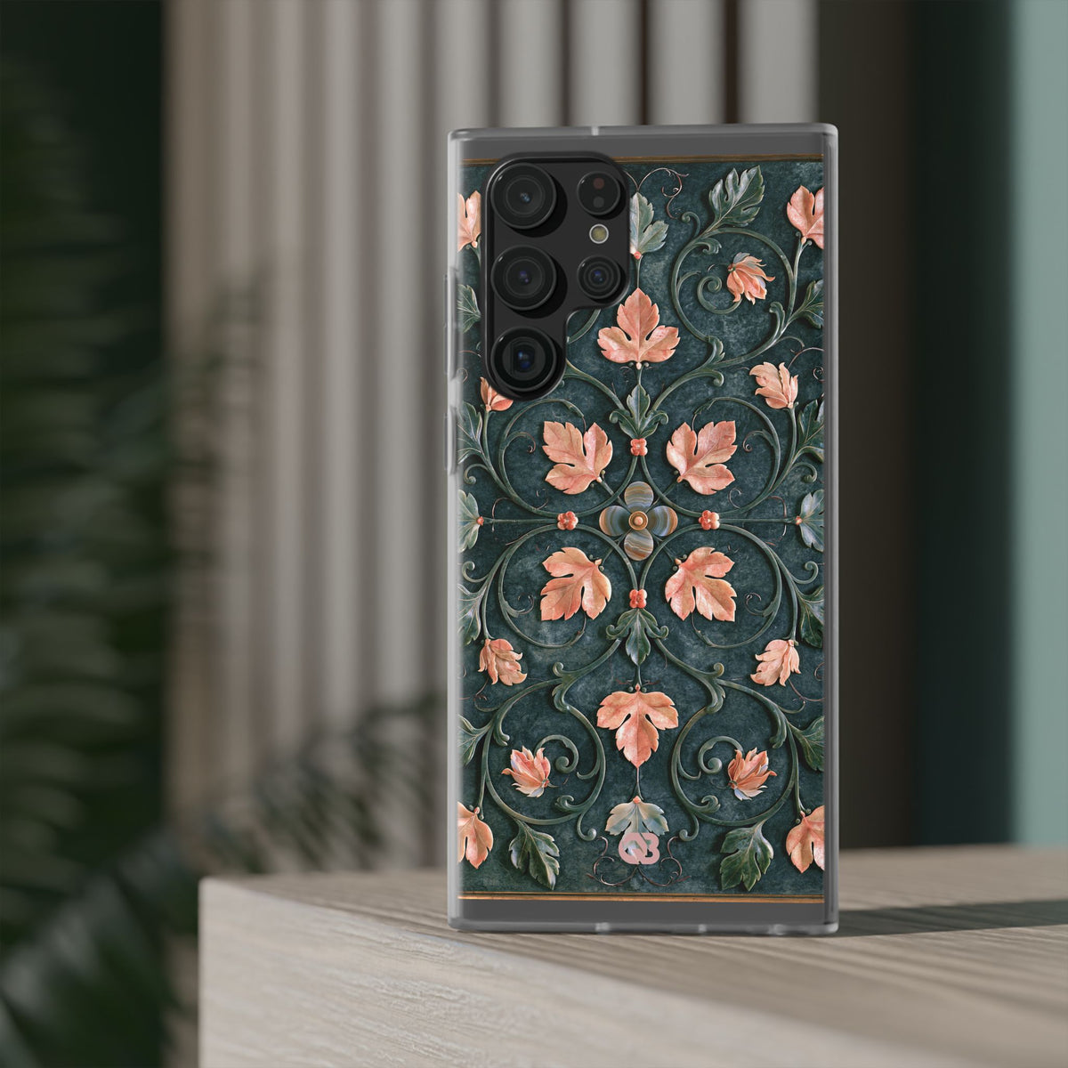 Florentine Rose Arabesque · Lite Phone Case for Samsung · Green