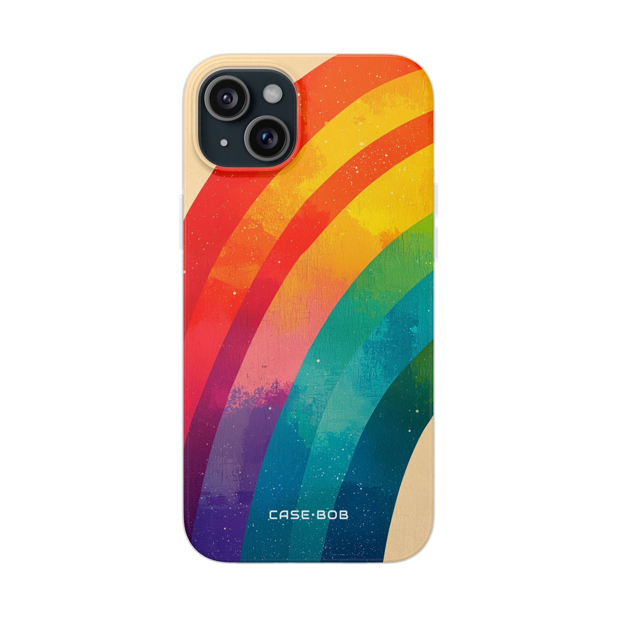 Texturiertes Rainbow Arc iPhone 15 Plus Case - Soft