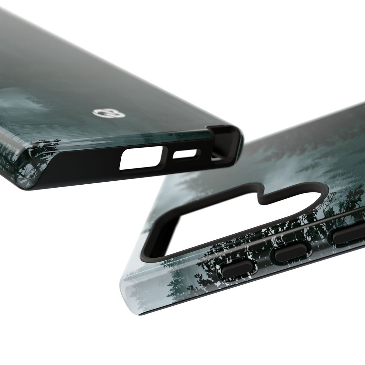 Misty Pine Reflections · Tough Phone Case for Samsung · Green