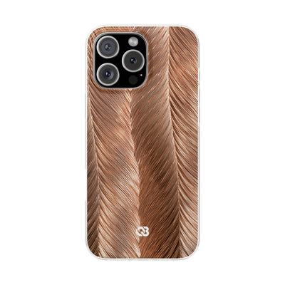 Rose Gold Weave · Lite Phone Case for iPhone ·  Brown