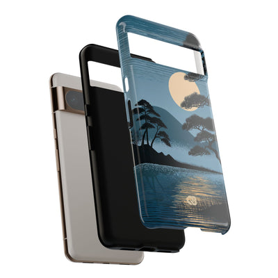 Blue Tough Phone Case for Google Pixel - Midnight Kyoto Pine