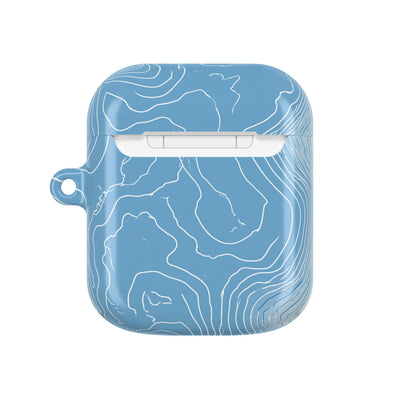 Glacial Basin Topo · Hard Case for AirPods & AirPods Pro · Blue