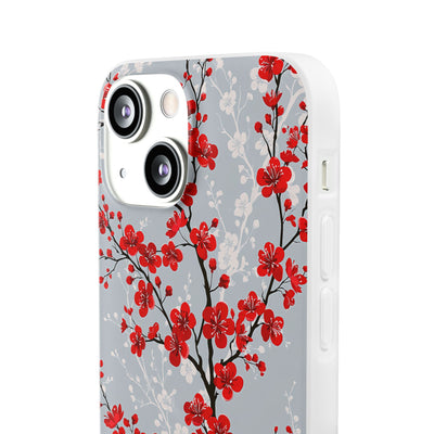 Scarlet Plum Blossom · Lite Phone Case for iPhone ·  Red