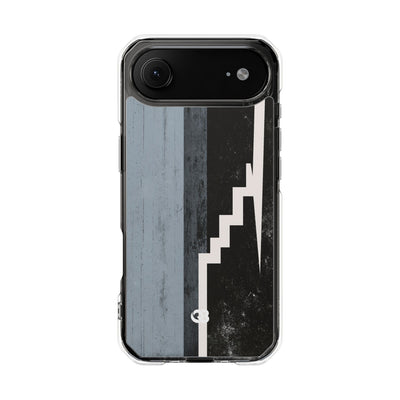 Grey Impact MagSafe Phone Case for iPhone - Industrial Concrete Void